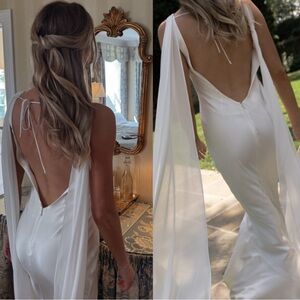 Retrofete Julia Dress Satin Maxi Gown Bridal